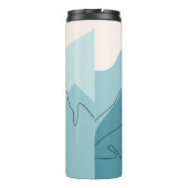 Bouteilles Isothermes Abstract mountain range landscape, flat scenery ba (Dos)