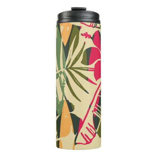 Bouteilles Isothermes Abstract seamless pattern with tropical leaves. Ha (Devant)