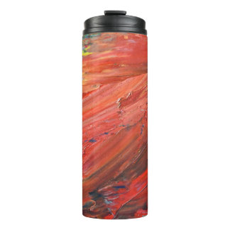 Bouteilles Isothermes Abstract Vertical Gesture in Red