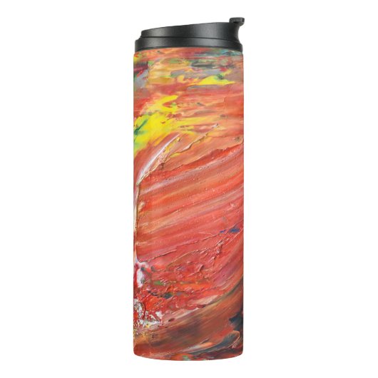 Bouteilles Isothermes Abstract Vertical Gesture in Red (Tourné sur la gauche)