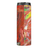 Bouteilles Isothermes Abstract Vertical Gesture in Red (Dos)