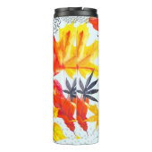 Bouteilles Isothermes Abstrait automne sans couture motif dans l'automne (Dos)