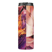 Bouteilles Isothermes Abstrait beau violet, rouge et jaune brillant c (Dos)