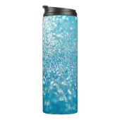 Bouteilles Isothermes Abstrait bleu, arrière - plan artistique. (Tourné sur la droite)