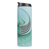 Bouteilles Isothermes Abstrait De Bleu, Art Fractal Moderne (Tourné sur la droite)