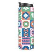 Bouteilles Isothermes Abstrait Floral Scandinavian Folk Motif (Tourné sur la droite)