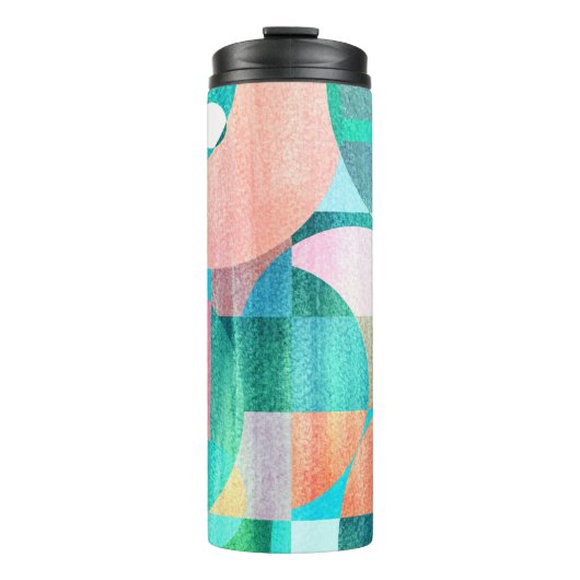 Bouteilles Isothermes Abstrait géométrique brillant et coloré (Devant)