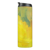 Bouteilles Isothermes Abstrait Jaune : Texturé, Main Tirée. (Tourné sur la droite)