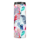 Bouteilles Isothermes Abstrait joli floral et l'art des cerfs Monogramme (Dos)