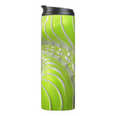 Bouteilles Isothermes Abstrait Moderne Lime Green Spiral Fractal (Tourné sur la droite)