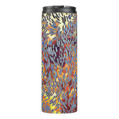 Bouteilles Isothermes Abstrait moderne rouge jaune noir (Dos)