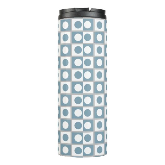 Bouteilles Isothermes Abstrait moderne Turquoise & blanc (Dos)