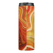 Bouteilles Isothermes Abstrait Monogramme Agate Hot Orange ID827 (Dos)