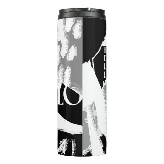 Bouteilles Isothermes Abstrait noir blanc gris (Dos)