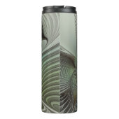 Bouteilles Isothermes Abstrait Olive Sage Green Grey Fractal Art Imagina (Dos)