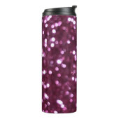 Bouteilles Isothermes Abstrait rose, lumières déconcentrées bokeh. (Tourné sur la gauche)