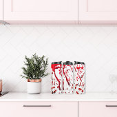 Bouteilles Isothermes Abstrait sanglant et empreintes de main