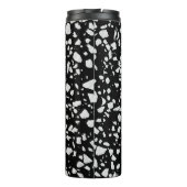 Bouteilles Isothermes Abstrait Terrazzo Mosaic Motif noir et blanc (Dos)