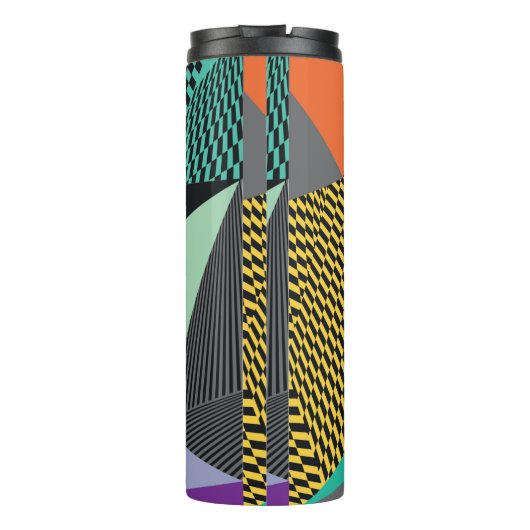 Bouteilles Isothermes Abstrait triangles modernes arrière - plan motif i (Dos)