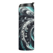 Bouteilles Isothermes Abstrait vert, argent et noir (Tourné sur la gauche)