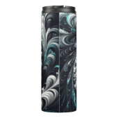 Bouteilles Isothermes Abstrait vert, argent et noir (Dos)