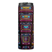 Bouteilles Isothermes Abstraite bande Cassette musique rétro néon de bac (Dos)