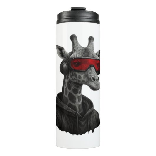 Bouteilles Isothermes Abstraite girafe rouge et noire T-shirt classique (Devant)
