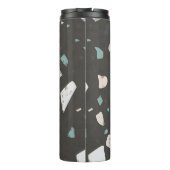 Bouteilles Isothermes Accents vert mer Terrazzo Motif 12oz (Dos)