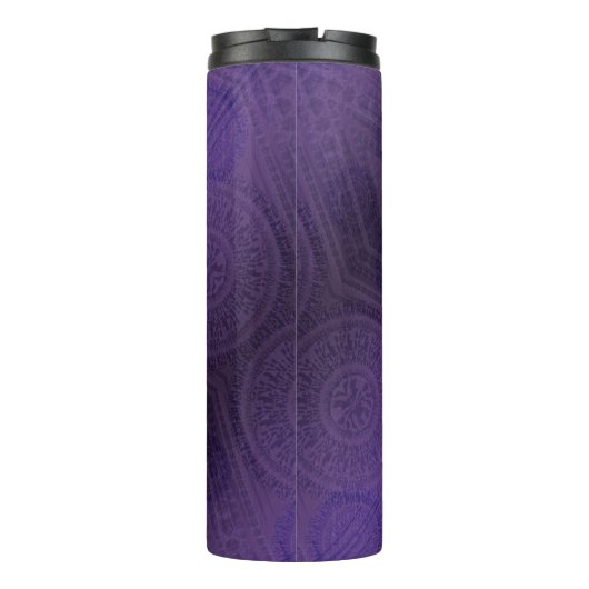 Bouteilles Isothermes Acceptation | Médaillons de méditation violette (Dos)