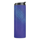 Bouteilles Isothermes Acceptation | Motif de Blue Indigo Violet Shibori (Tourné sur la gauche)