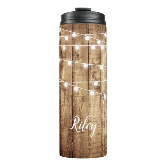 Bouteilles Isothermes Acier inoxydable fait sur commande en bois (Devant)