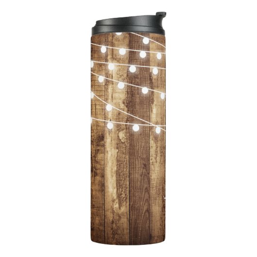 Bouteilles Isothermes Acier inoxydable fait sur commande en bois (Tourné sur la gauche)