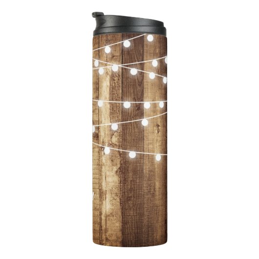 Bouteilles Isothermes Acier inoxydable fait sur commande en bois (Tourné sur la droite)