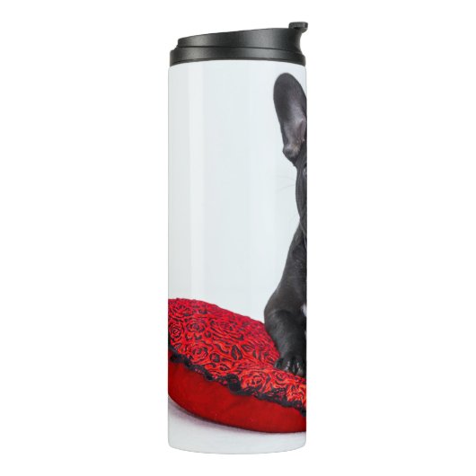 Bouteilles Isothermes Adorable Black and White Bulldog Puppy Photo (Tourné sur la gauche)