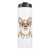 Bouteilles Isothermes Adorable Corgi Puppy With Glasses (Devant)