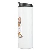 Bouteilles Isothermes Adorable Corgi Puppy With Glasses (Tourné sur la droite)