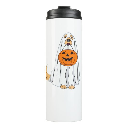 Bouteilles Isothermes Adorable Éffrayant Golden Retriever Ghost Classic  (Devant)