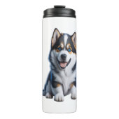 Bouteilles Isothermes Adorable HD Alaskan Malamute Portrait Chiot - Embr (Devant)