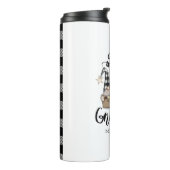 Bouteilles Isothermes Adorable mignonne Gnomes Black Buffalo Plaid (Tourné sur la gauche)