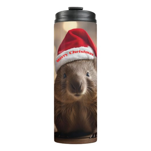Bouteilles Isothermes adorable Noël Wombat, (Devant)