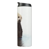 Bouteilles Isothermes Adorable Otter souriant dans le lac (Tourné sur la droite)