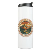 Bouteilles Isothermes  Adventure Awaits Sticker - Vintage Mountain Natio (Tourné sur la gauche)