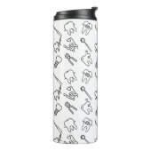 Bouteilles Isothermes Aesthetic Minimalist Dental Icons Pattern Thermal  (Tourné sur la gauche)