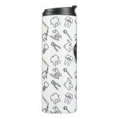 Bouteilles Isothermes Aesthetic Minimalist Dental Icons Pattern Thermal (Tourné sur la gauche)
