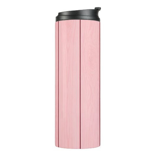 Bouteilles Isothermes Aesthetic Vertical Wood Pattern Pink Colour  (Tourné sur la gauche)