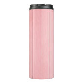 Bouteilles Isothermes Aesthetic Vertical Wood Pattern Pink Colour  (Dos)