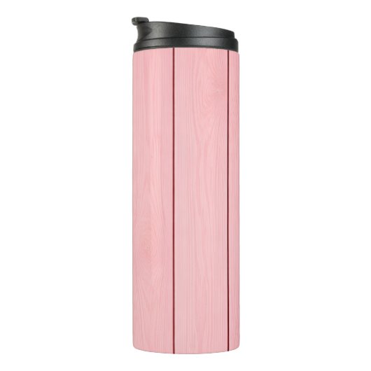 Bouteilles Isothermes Aesthetic Vertical Wood Pattern Pink Colour  (Tourné sur la droite)