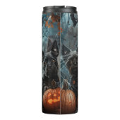 Bouteilles Isothermes Affenpinscher Halloween nuit chien délice (Dos)