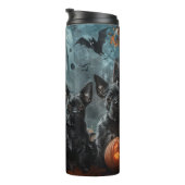 Bouteilles Isothermes Affenpinscher Halloween nuit chien délice (Tourné sur la droite)