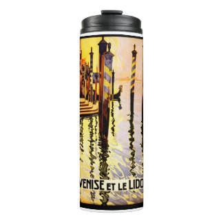 Bouteilles Isothermes Affiche de voyage vintage du Lido de Venise
